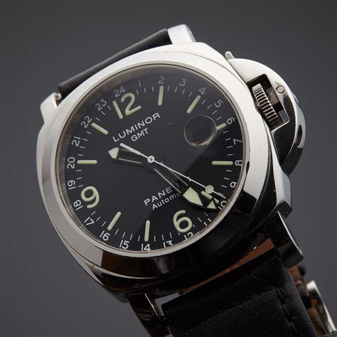 panerai watch with alarm|Panerai luminor automatic with date.